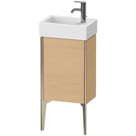 Xviu One Door Floorstanding Vanity Unit Natural Oak